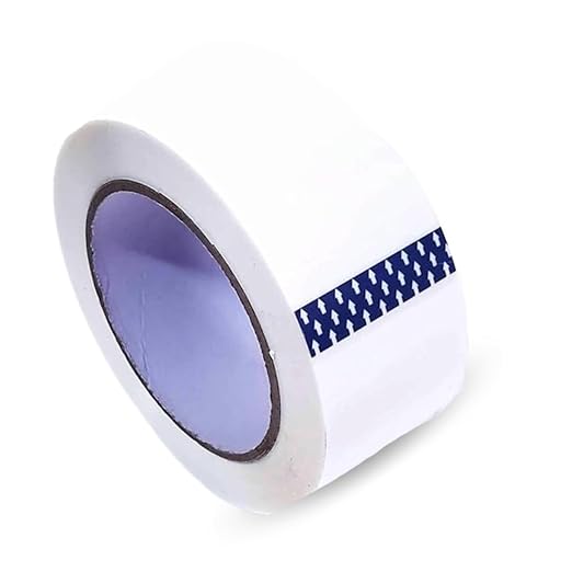 Heavy Duty Packaging Color Tape for Shipping,Packing and Moving 3" Wide x 2.0 Mil Thick -110 Yrd Roll -Acrylic Adhesive Tape for Box Sealing. (1 Roll, White, 3" Wide x 110 yds)