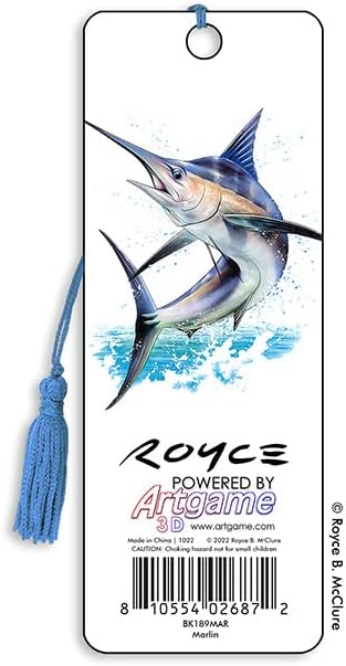 3D Bookmarks Featuring The Artwork of Royce B Mcclure (Marlin)