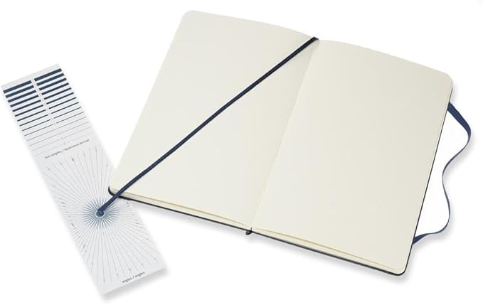 Moleskine Art Sketchbook, Hard Cover, Large (5" x 8.25") Plain/Blank, Sapphire Blue, 104 Pages