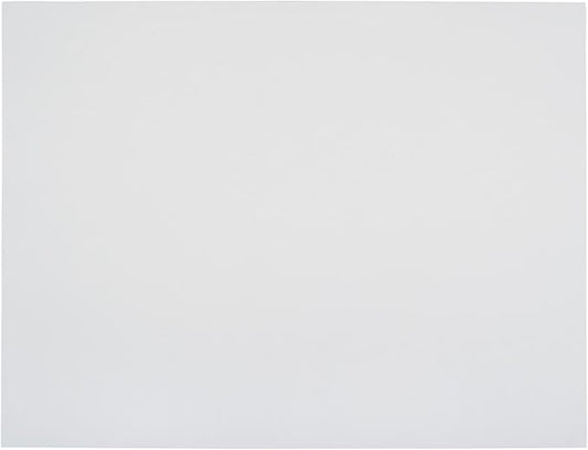 School Smart Railroad Board, 22 x 28 Inches, 4-Ply, White, Pack of 25