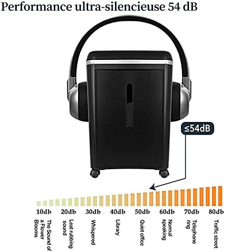 WOLVERINE 8-Sheet Super Micro Cut High Security Level P-5 Ultra Quiet Paper/Credit Card Home Office Shredder with 4.5 gallons Pullout Waste Bin SD9101 (Black)