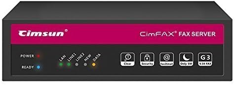 CimFAX Ultimate W5 SDK Provided 2-Port/2-Line High Speed 33.6k Fax from PC/Mobile via Fax Line 400 Users Fax2email Windows xp/7/8/10/Mac 16GB Storage