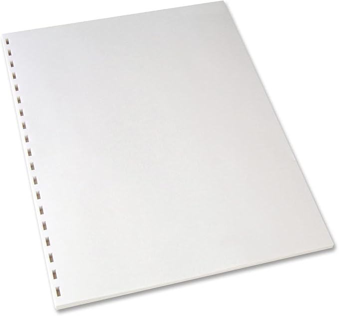 Prepunched Paper Alliance Laser Cut Sheet 19 Hole GBC 8.5 x 11 inch, 20 lb, 92 Bright, 2500 Sheets