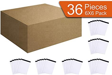 Mintra Office Legal Pads, ((xBasic, 8.5in x 11in, Wide (White), 36pk (6-6pks)), 50 Sheets per Notepad, Micro perforated Writing Pad, Notebook Paper for School, College, Office, Work