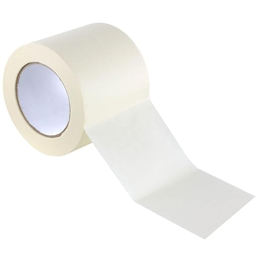 GTSE Wide Masking Tape, 4 inches x 55 Yards (164 ft), Multi-Surface Adhesive Painting Tape, 1 Roll