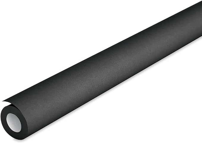 Fadeless Bulletin Board Paper, Fade-Resistant Paper for Classroom Decor, 24” x 60’, Black, 1 Roll