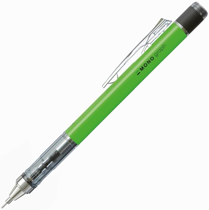 Tombow Mechanical Pencil, Monograph 0.5mm, Neon Green (DPA-134E)
