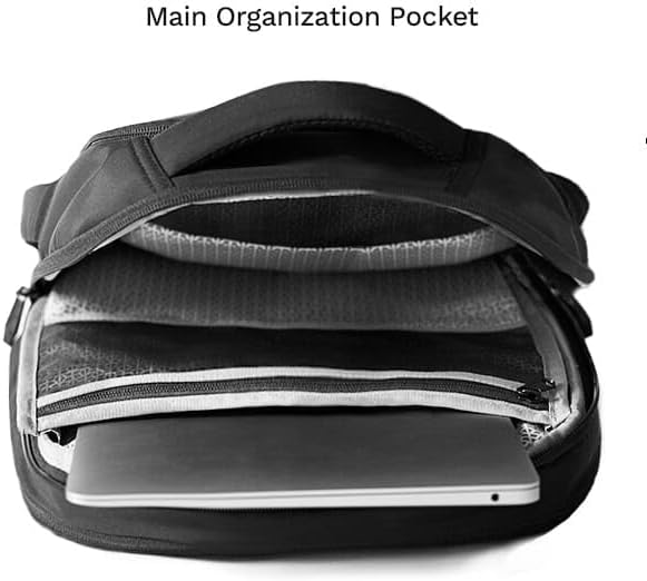 Knack Small Series 2 Laptop Backpack Fits up to 16 Inch Laptops - Knack Bags Carry-On Backpack, TSA Approved, Expandable Travel Backpacks With 2 Day Outfit Capacity, Stealth Black