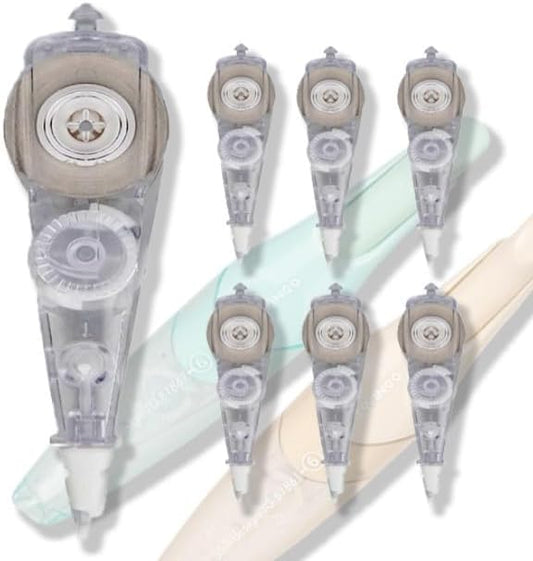 Refills for White Correction Tape, Carrier Tape for the Rectractble Series Refillable White Correction Tape, Refills for School Office Home Supplies,6 Counts