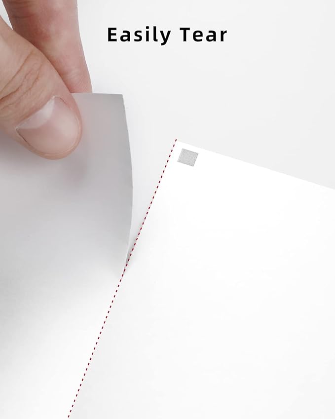 Phomemo US Letter Thermal Printer Paper,Continuous Phomemo M08F Thermal Paper,Compatible with COLORWING M08F, M832, M834, MT800/MT800Q, with Brother Letter Portable Printer, Size 8.5" x 11",200 Sheets