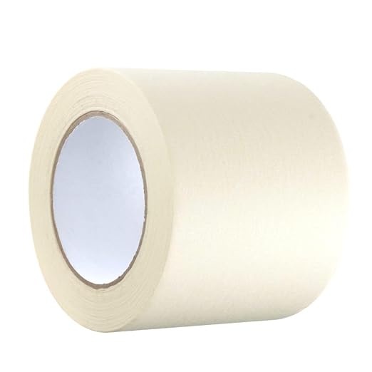 GTSE Wide Masking Tape, 4 inches x 55 Yards (164 ft), Multi-Surface Adhesive Painting Tape, 1 Roll