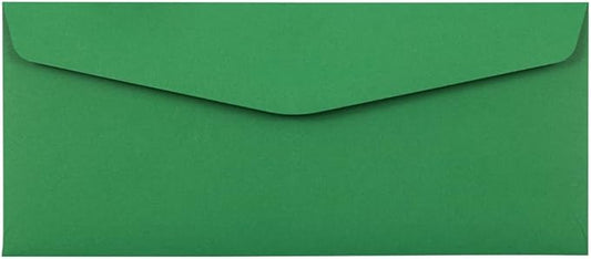 JAM PAPER #10 Business Colored Envelopes - 4 1/8 x 9 1/2 - Green Recycled - Bulk 250/Box