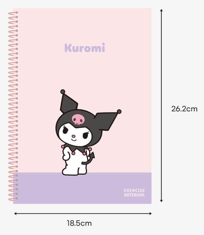 Cute Unruled Blank Spiral Notebook, About 60 Sheets, 7.3 x 10.3 Inches, Colors May Vary(Pink or Purple)