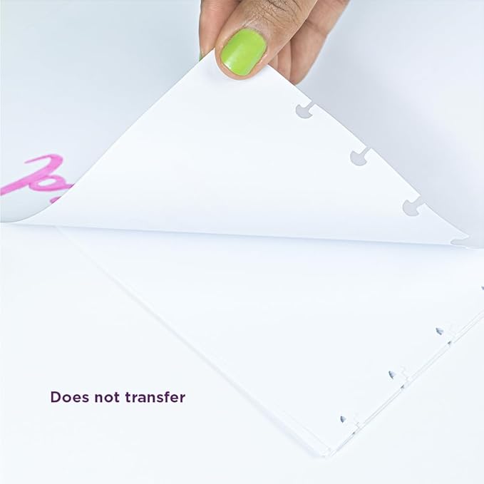 Refills Discbound Notebook Blank Plain White Paper - 7.87" x 10.82" Paper for Custom Discbound Notebook, Planner or Daily Use – 90 GSM Custom Note-Taking System Discbound Inserts – 50 Sheets