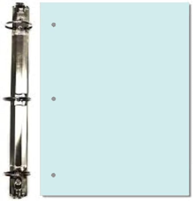 Copy And Printing Color Paper, 20 Lb. 3 Hole Punch 500 Sheets Per Ream. (Blue)