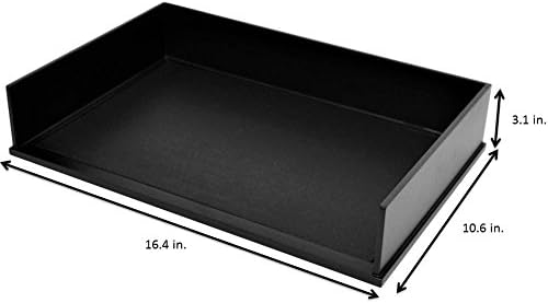 Victor Midnight Black Collection, Legal Size Letter Tray, Black, (1168-5)