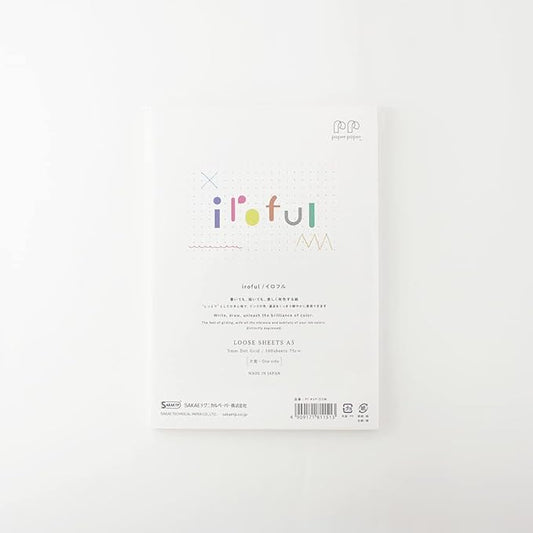 iroful 75 gsm Loose Sheet, 8.27" x 5.85", 100 Sheets/Pack, 5mm Dot Grid, White, 1 pack (PI-A5P-D5W)