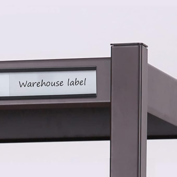 Magnetic Label Holder 0.78"X4"，Magnetic Labels for Shelving，Magnetic Data Card Holders File Cabinet Labels,Pack of 50