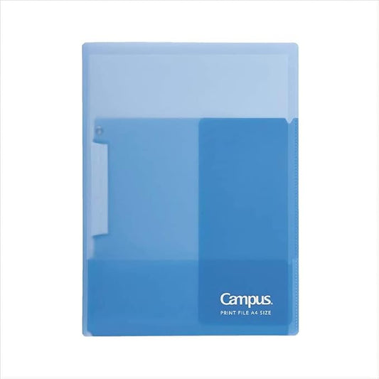 Kokuyo Campus Easy to Review Print File, Clip Folder, File Folder, A4, Blue, Japan Import (FU-CE755B)