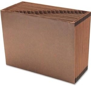 Smead TUFF Expanding File, Alphabetic (A-Z), 21 Pockets, Letter Size, Redrope-Printed Stock (70425)