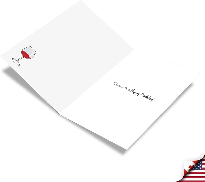 NobleWorks - Funny Happy Birthday Card with Envelope - Congrats Greeting Card, Birthday Fun - Salad for Dinner C9357BDG