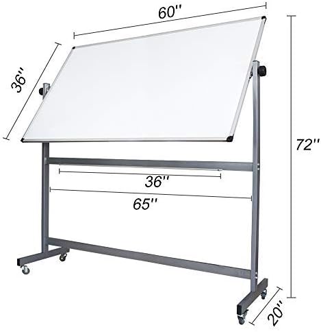 XIWODE Magnetic Dry Erase Board 36x60 Inches, Large Wall Mounted Whiteboard with Aluminum Frame, Durable Writing Surface for Office, Conference Room & School Classroom