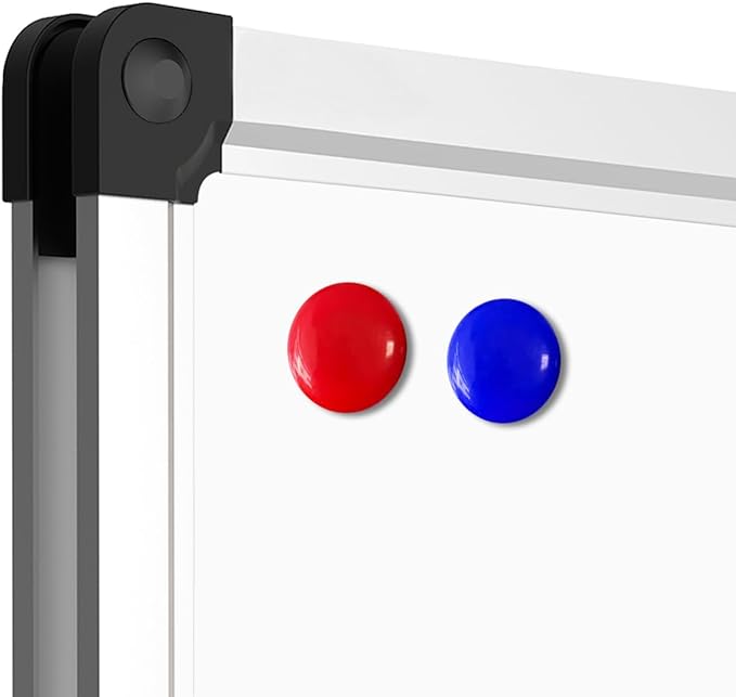 XBoard Magnetic Whiteboard 40 x 30 Inch, Dry Erase White Board for Wall with Marker Tray 3' x 2.5' | Aluminum Frame Message Presentation Board for Home School & Office