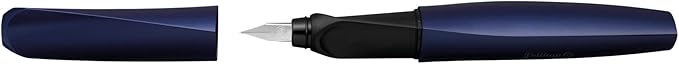 Pelikan Twist Fountain Pen with 1 Ink Cartridge, Medium Nib, Night Breeze, Boxed (820127)