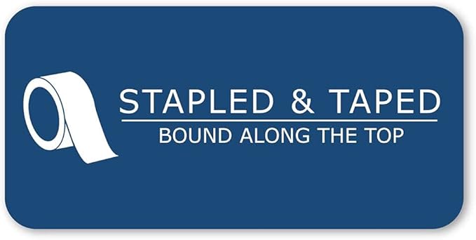 Roaring Spring Case of 48 of Landscape Note Pads, 11"x9.5", 40 sheets of Heavyweight 20# Recycled White Paper, College Ruled W/Margin, Micro-Perforated