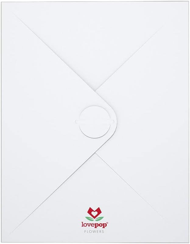 Lovepop Watercolor Roses and Butterflies - Pop Up Paper Flower Bouquet - Everyday Bouquet - 10.25' Premium Display 3D Pop Up - Notecard Included