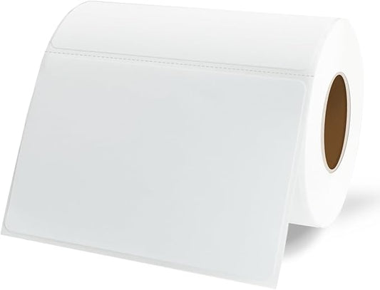 Name Tag Stickers,3.5" x 2.25" White Labels,Waterproof/Oil/Tear Resistant/Ink Won't Smudge (260pcs,1 Roll)