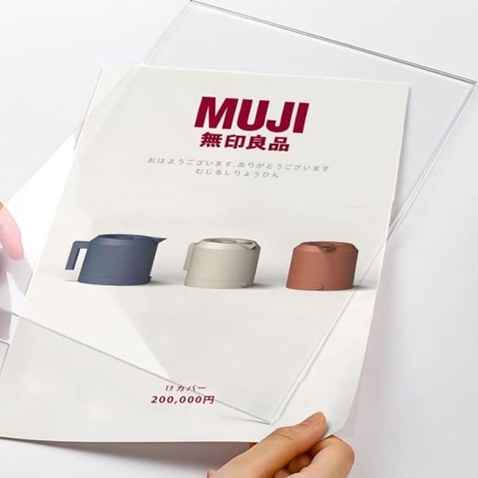 Acrylic Sign Holder A4/A5/A6 Menu Displays Double Sided, Wood Base Table Top Sign Stand (Vertical A4 210×297mm/8.27×11.69 inches