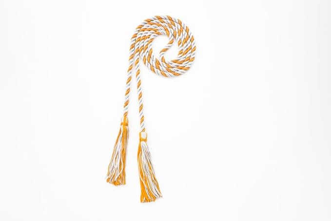 Tassel Depot Graduation Honor Cord - Gray/Orange - Every School Color Available - Made in USA
