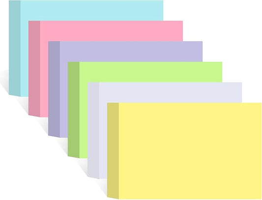 240 Count Colored Blank Index Cards 3x5 Inches Flash Cards Flashcards Heavy Weight Note Cards for Studying School Office Supplies