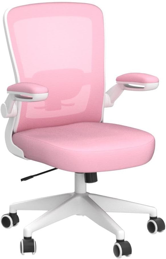 FelixKing Ergonomic Office Chair, Adjustable Height, Lumbar Support, Breathable Mesh Fabric, Durable and Reliable, Pink