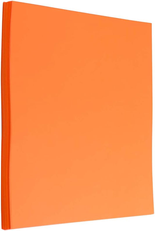 JAM PAPER Colored 24lb Paper - 90 gsm - 8.5 x 11 - Ultra Orange - 100 Sheets/Pack