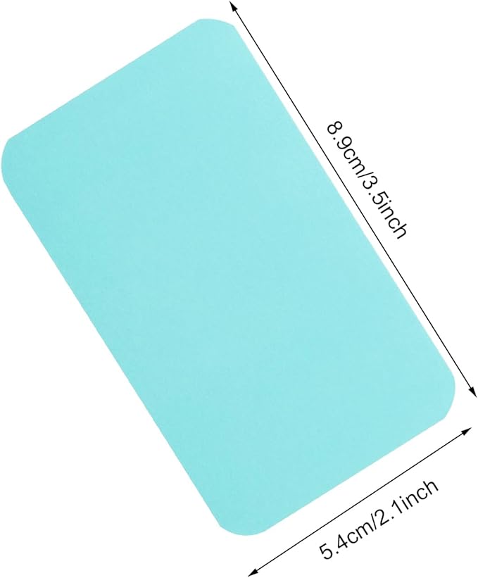 Penta Angel 100 Pcs Mini Paper Blank Gift Notes Cards DIY Craft Small Word Business Message Cards (Light Blue)