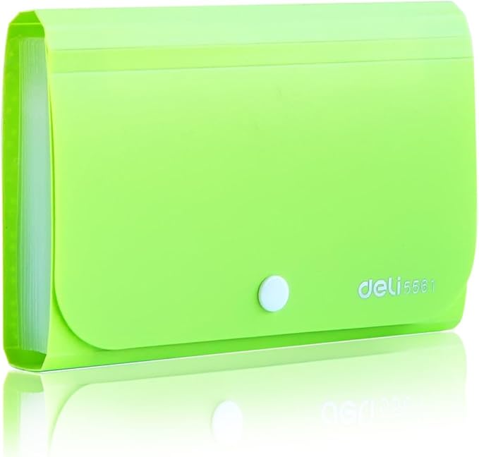 Expanding File Folder, Subdivision Accordion File Folder Mini Organizer PP Wallet for Cards,Coupons,Receipt,Tax Item or Changes,7x4.5 Inches,12 Pockets with Tabs and Check Case(Set 4)