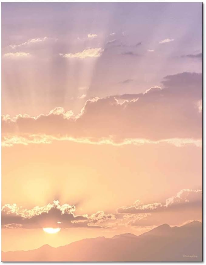 At Sunset Letterhead Laser & Inkjet Printer Paper (25 Sheets)