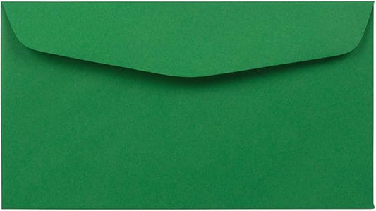 JAM PAPER #6 3/4 Business Premium Envelopes - 3 5/8 x 6 1/2 - Green Recycled - 500/Pack