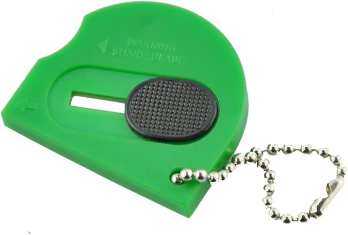 Seadream 5Pack Mini Retractable Touch Portable Utility Pocket Knives Box Cutter Letter Opener Keychain