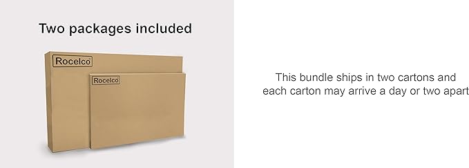 Rocelco 40" Large Height Adjustable Standing Desk Converter with Anti Fatigue Mat BUNDLE - Tall Quick Sit Stand Up Computer Workstation Riser - Retractable Keyboard Tray - Black (R DADRB-40-MAFM)