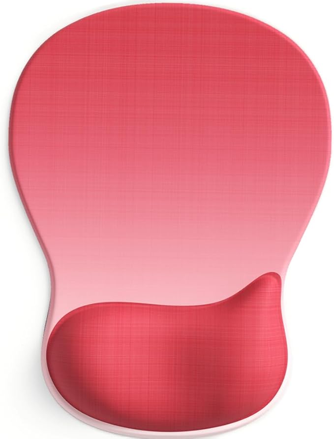 ErgoComfort Gel Wrist Rest Mouse Pad-Ergonomic Office Mousepad with Wrist Support-Non-Slip, Design Desk Accessories Mat for Home&Game Decor (06Red Drop)