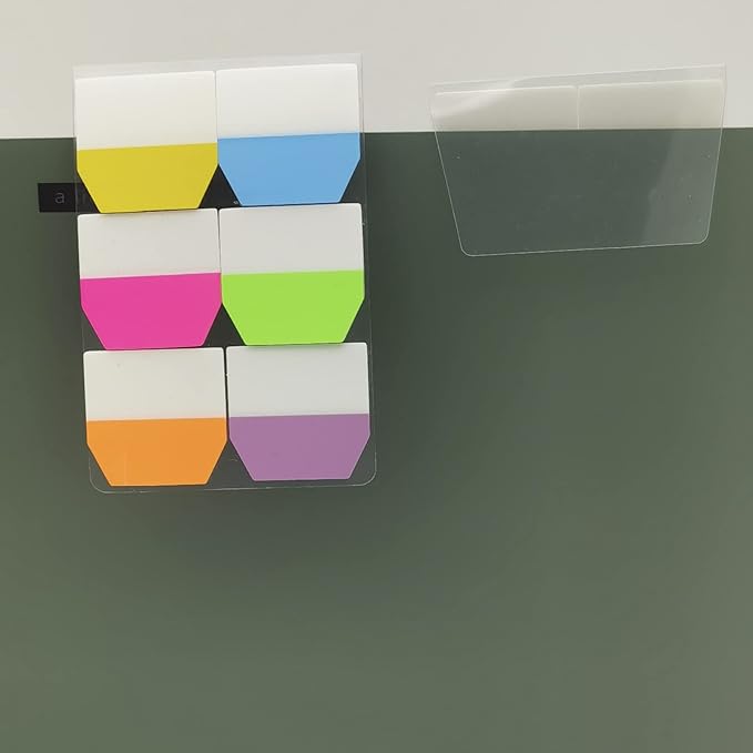 Sticky Index Tabs 1 Inch Page Markers Flags Page Notes Sticker Page Tabs Sticky Tabs for Binders Bookmarks Notebooks File (1200Pieces)