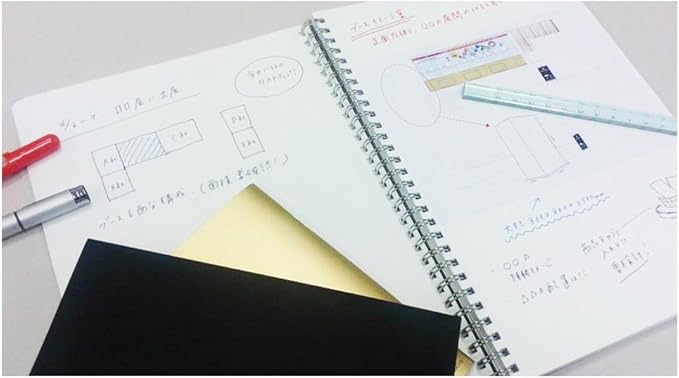 Kyoku PTD03SV FOBCOOP Ring Notebook, Dot Ruled, B5, Silver