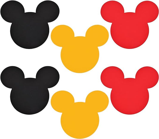 45 Pcs Mouse Cutouts Silhouette Mouse Birthday Paper Decorations for Theme Party Supplies School Bulletin Board Craft Home Wall Decor