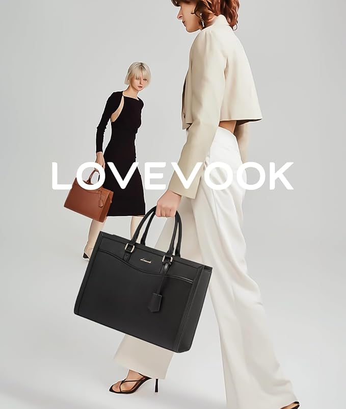 LOVEVOOK Laptop Tote Bag for Women, Office Work Bag Briefcase fit for 15.6 inch Laptop, Large Capacity Teacher Bag Handbag