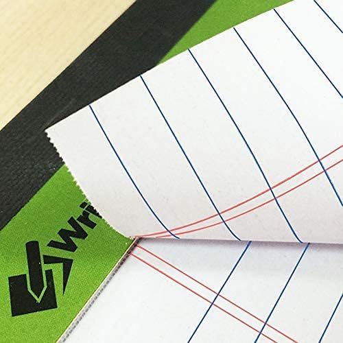 KAISA Legal Pad 14" Writing Pads, Wide Ruled 8.5"x14" Legal Pad 50sheets/Pad Perforated Recycled Paper Pads, White12pad, KSU-6641