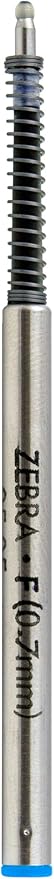 Zebra Pen F-Series Ballpoint Stainless Steel Pen Refill, Fine Point, 0.7mm, Blue Ink, 2-Count (Pack of 2)