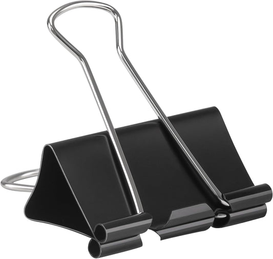 2 Inch 40 Pack Extra Large Binder Clips, Jumbo Paper Clips, Big Paper Clamps, Binder Clips Large Size for Home, School and Office Supplies